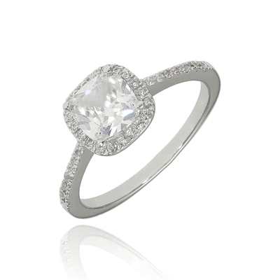 Fehér arany gyűrű 56-os méret (P2201F-56)