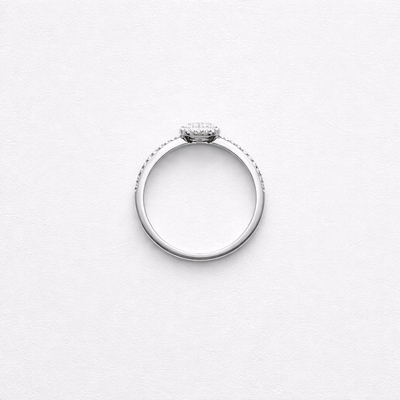 Fehér arany gyűrű 52-es méret (P2216F-52)