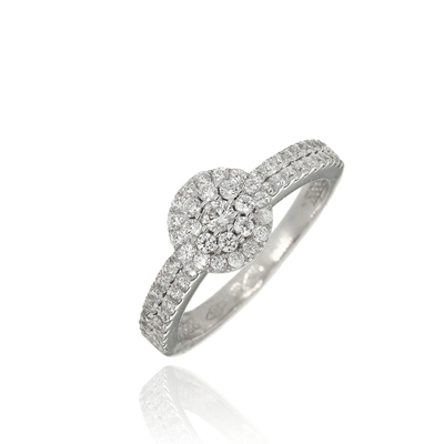 Fehér arany gyűrű 52-es méret (P2216F-52)