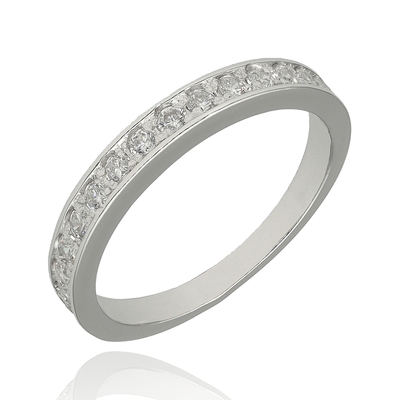 Fehér arany gyűrű 51-es méret (P2221F-51_KT)