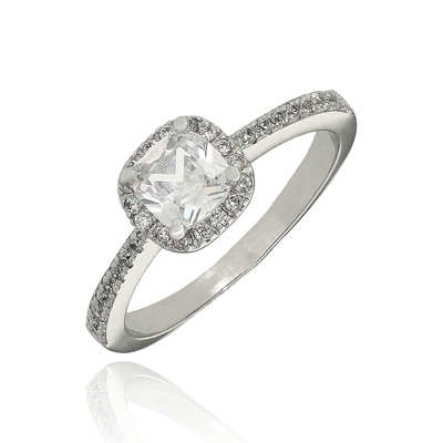 Fehér arany gyűrű 55-ös méret (P2256F-55)