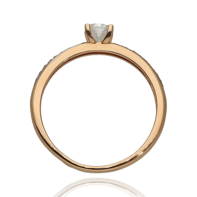 Rosé arany gyűrű 55-ös méret (P2278R-55)