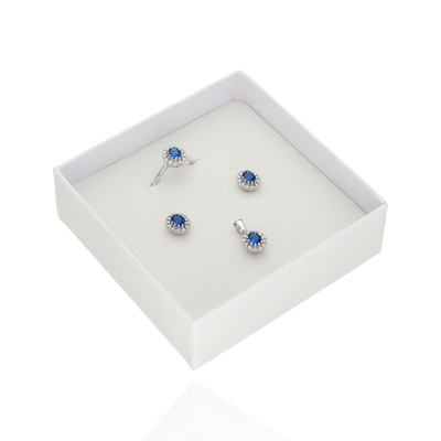 Fehér arany gyűrű 53-as méret (P2289F-53)