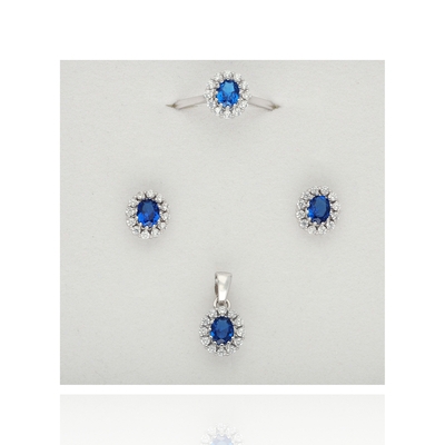 Fehér arany gyűrű 53-as méret (P2289F-53)