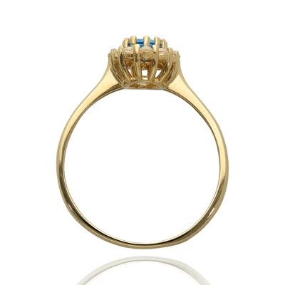 Arany gyűrű 54-es méret (P2289S-KÉK-54)