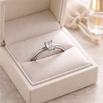 Fehér arany gyűrű 55-ös méret (P2405F-55)