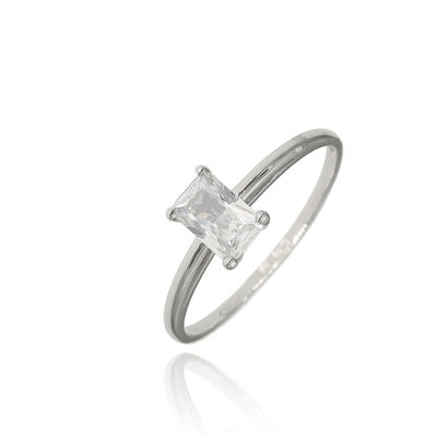 Fehér arany gyűrű 55-ös méret (P2405F-55)