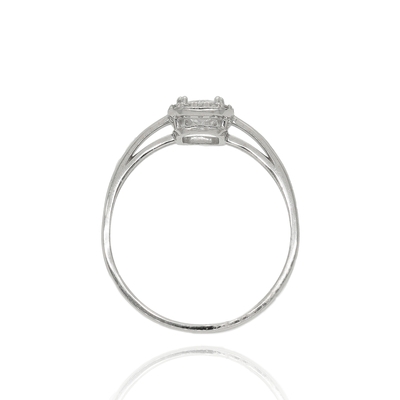 Fehér arany gyűrű 57-es méret (P2416F-57)