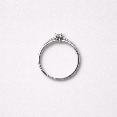 Fehér arany gyűrű 53-as méret (P2421F-53)