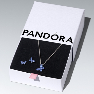 Pandora kék pillangó szett (Pandora Ünnepi szett 2)
