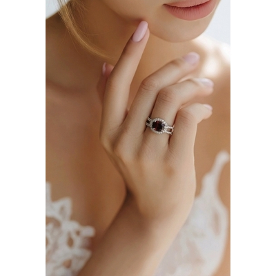 Ezüst gyűrű 56-os méret (R2216CG)