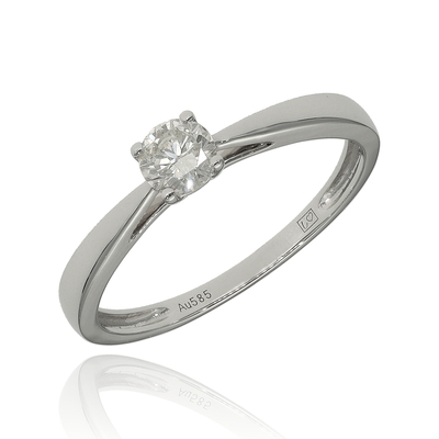 Fehér arany gyűrű 54-es méret (RR46144IGIW15-54)