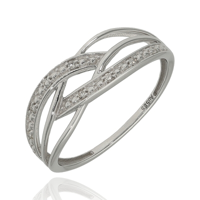 Fehér arany gyűrű 52-es méret (RR46750W12-52)