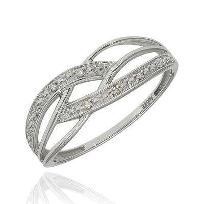 Fehér arany gyűrű 53-as méret (RR46750W13-53)