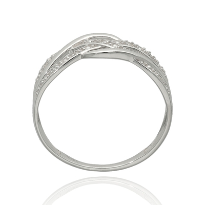 Fehér arany gyűrű 54-es méret (RR46754W13-54)