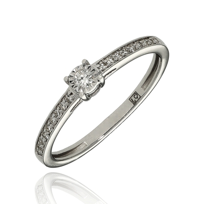 Fehér arany gyűrű 52-es méret (RR796W12-52)