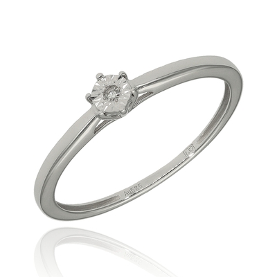 Fehér arany gyűrű 53-as méret (RR814W13-53)