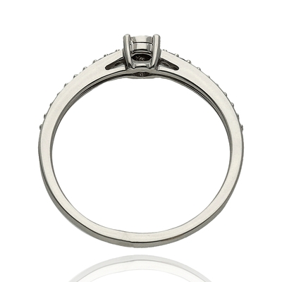 Fehér arany gyűrű 51-es méret (RR828W11-51)