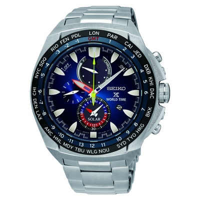 Seiko Prospex World Time Solar férfi óra (SSC549P1)