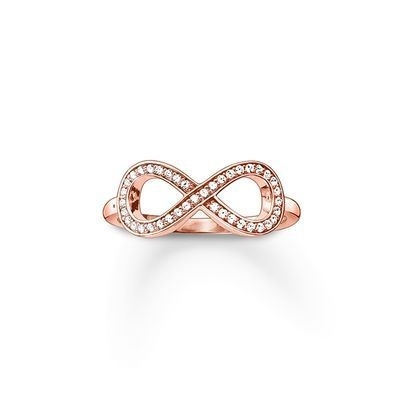 Thomas Sabo Rosé Végtelenség gyűrű 56-os méret (TR2014-416-14-56)