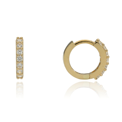 Arany karika fülbevaló (UZ-EE1066-01_KT)