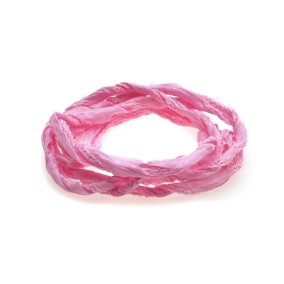 Thomas Sabo rózsaszín selyem nyaklánc (X0148-162-9)