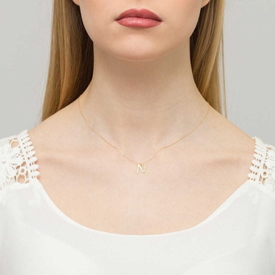 Arany "N" betű medál (Z069-Z-585-B0.005-N)