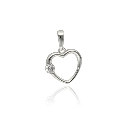 Fehér arany szív medál (ZS-XCP-616-W_KT)