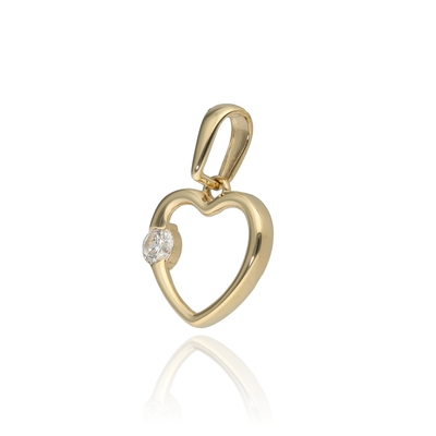 Arany szív medál (ZS-XCP-616_KT)