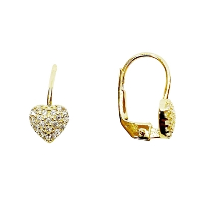 Arany szív fülbevaló (AC-FK-754)
