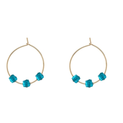 Alisia ezüst Madison Simple fülbevaló (AL2537-Oro-Apatit)