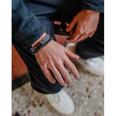 AZE Black Elk Peak ezüst karkötő 17,5 cm (AZ-BS002-A-175)