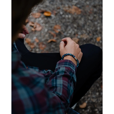 AZE Azurite Peak ezüst karkötő 17,5 cm (AZ-BS027-A-175)