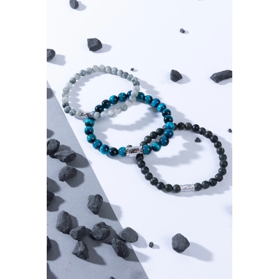 AZE Azurite Peak ezüst karkötő 17,5 cm (AZ-BS027-A-175)