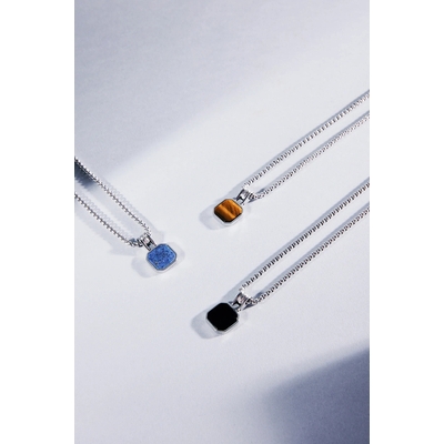 AZE Rolo Onyx Rocks nyaklánc 60 cm (AZ-NL010-A-060)