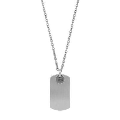 AZE Dogtag Plate Inox nyaklánc 80 cm (AZ-NL008-A-080)