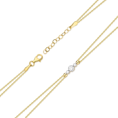 Sárga arany karlánc (B003-585-B0.13-YBD)