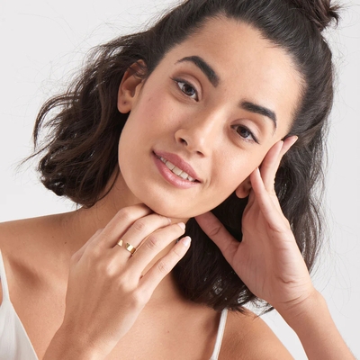 Ania Haie aranyozott ezüst karkötő (B005-03G)