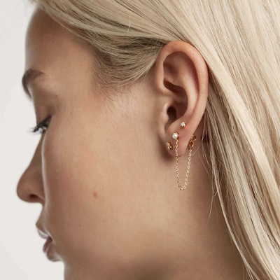 PD Paola Charlie ezüst fülbevaló szett (BU01-019-U)