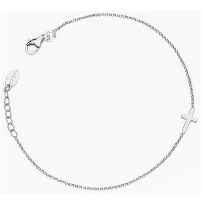 Amen ezüst kereszt karkötő (BRCB)