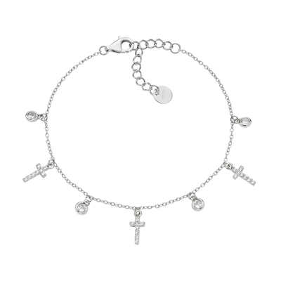 Amen ezüst kereszt karkötő 19 cm (BRMCRBBZ) Amen ezüst kereszt karkötő 19 cm (BRMCRBBZ)