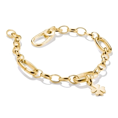 Thomas Sabo Charm Club Connect aranyozott karkötő 17 cm (C1203-413-39-L17)