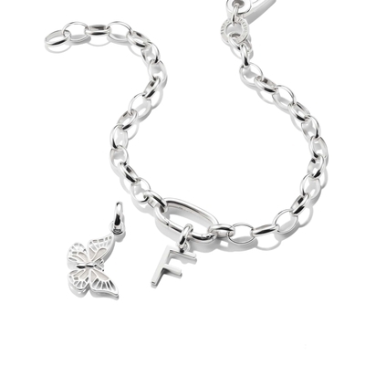 Thomas Sabo Charm Club Connect "F" betű charm medál (CC1212-001-21)