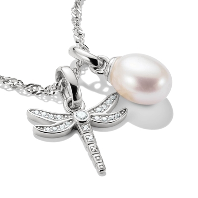 Thomas Sabo Charm Club Connect édesvízi gyöngy charm medál (CC1282-082-14)