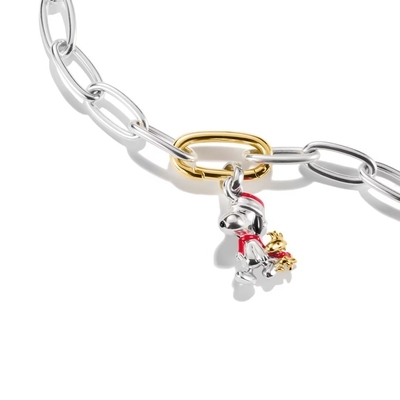 Thomas Sabo Charm Club Connect Peanuts Snoopy és Woodstock charm medál (CC1308-427-14)