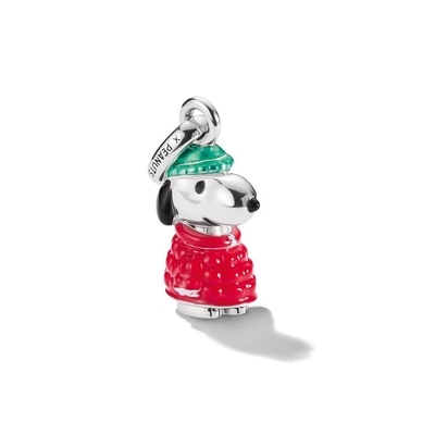 Thomas Sabo Charm Club Connect Peanuts Snoopy téli kabát charm medál (CC1309-664-7)