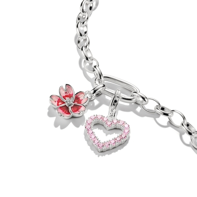 Thomas Sabo Charm Club Connect Cseresznyevirág charm medál (CC1343-007-9)