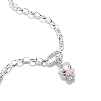 Thomas Sabo Charm Club Connect Hello Kitty angyal charm medál (CC1357-M06-7)