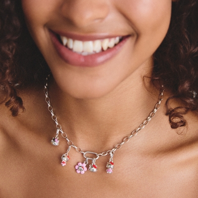 Thomas Sabo Charm Club Connect Hello Kitty fej charm medál (CC1359-M06-10)