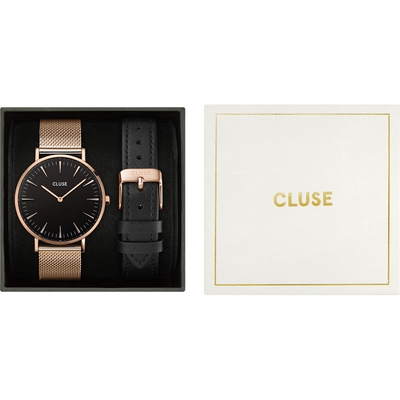 Cluse Boho Chic Rose Gold női óra szett (CG10106)